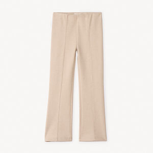 Leggings de milano acampanados con plisado para niña 