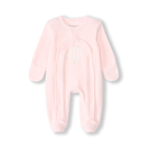 Pelele de terciopelo con parche de globo aerostático para bebé prematura niña 