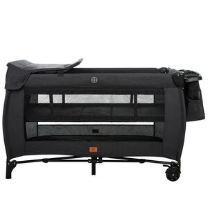 Cuna de viaje con accesorios Top All In negro 