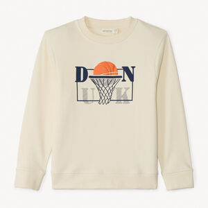 Sudadera de felpa con estampado en relieve para niño 