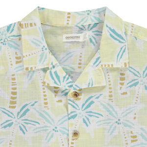Camisa de manga corta estampada con palmeras para niño 