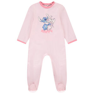 Pelele Stitch & Angel Disney para niña con aberturas diferentes según la edad Main Pelele Stitch & Angel Disney para niña con aberturas diferentes según la edad