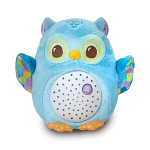 Proyector de peluche Búho estrellitas azul 