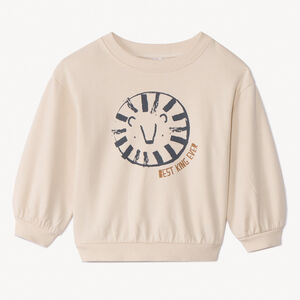 Sudadera de felpa oversize estampada para bebé niño 