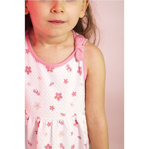 Vestido sin mangas estampado floral para bebé niña 