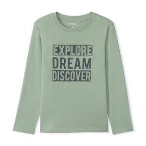 Camiseta de manga larga con estampado en relieve para niño 