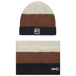 Conjunto de gorro y snood de sherpa para niño 