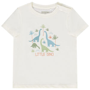 Camiseta de manga corta con motivo de dinosaurios para bebé niño 