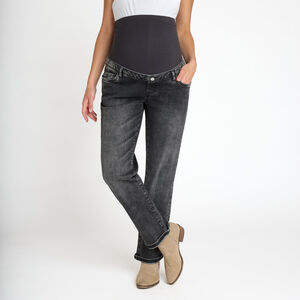 Vaqueros rectos de embarazo con cinturilla alta 