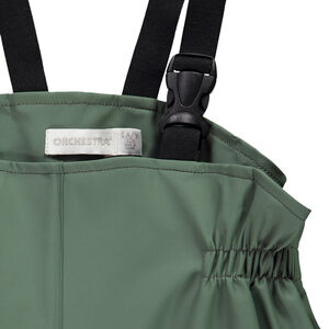 Pantalón de lluvia de goma con tirantes para niño 