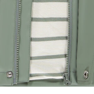 Parka de goma con capucha divertida para bebé niño 