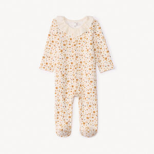 Dors bien impreso de leopardo con cuello para niña. 