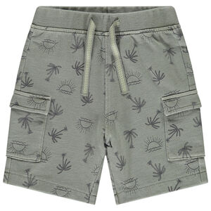 Bermudas estilo cargo impresas de palmera para bebé niño 