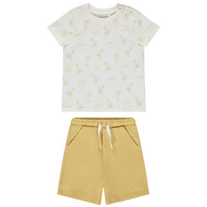 Conjunto de 2 piezas con estampado de palmeras para bebé niño 