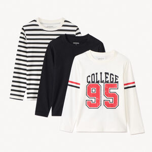 Lote de 3 camisetas de manga larga fantasía para niño 