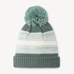 Gorro de punto con pompón para niño 