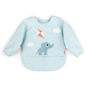 Babero tipo pelele con mangas y bolsillo Playground azul 