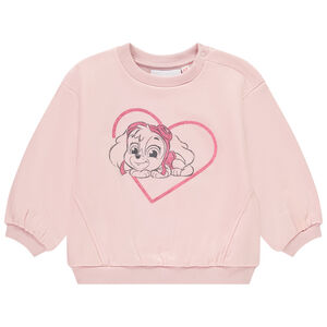 Sudadera de felpa rosa con estampado de Pat Patrouille Skye para bebé niña 