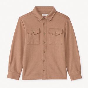 Camisa de felpa lisa para niño 