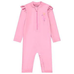 Pelele de baño anti-UV con estampado de flamencos para bebé niña 