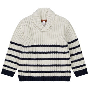 Suéter de punto a rayas para bebé niño 