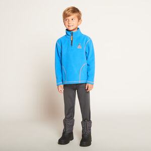 Sudadera de esquí de polar con cuello zip para niño 