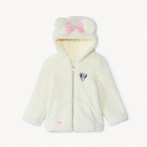 Chaqueta polar con capucha en sherpa Minnie Disney para bebé niña 