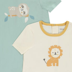 Pack de 4 peleles cortos de jersey para bebé niño 