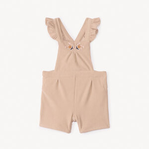 Pantalón corto de pana bordado para bebé niña 