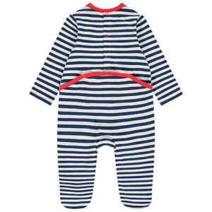 Pelele rayado Superman Warner para bebé niño con diferentes aperturas según la edad Main Pelele rayado Superman Warner para bebé niño con diferentes aperturas según la edad