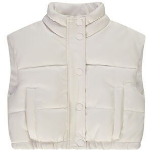 Chaleco acolchado sin mangas de piel sintética para niña 