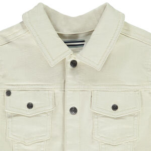 Chaqueta de mezclilla lisa estilo trabajador para bebé niño 