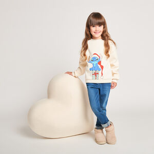 Sudadera oversize de Navidad Stitch Disney para niña 
