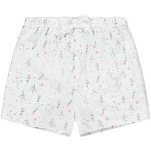 Short de bordado inglés con estampado de flores para niña bebé 