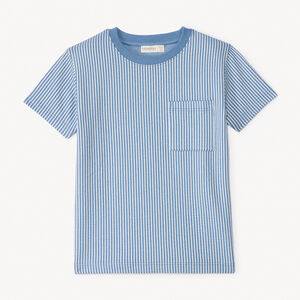 Camiseta de rayas de manga corta para niño 