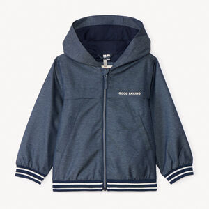 Chaqueta cortavientos con capucha para niño 