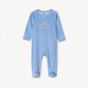 Pijama de felpa liso con estampado para bebé niño 