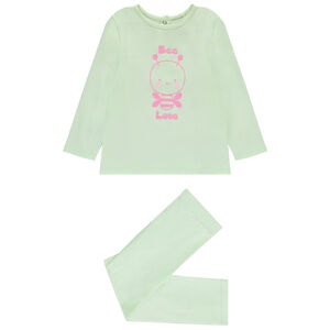 Conjunto pijama largo de jersey estampado para bebé niña 