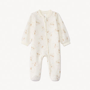 Pelele de terciopelo estampado de elefantes para bebé niño 