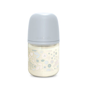 Biberón de vidrio con tetina SX Pro S 120ML Wonderland Azul 