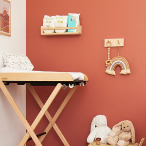 Mesa cambiador plegable Jade - bicolor natural/negro 