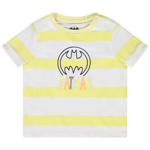 Camiseta de manga corta Batman Warner con bordado para bebé niño 