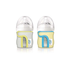 Funda para biberón de cristal 120ml (modelo aleatorio) 