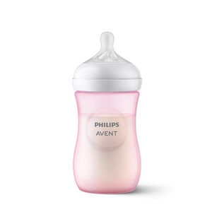 Biberón Natural Response 260 ml rosa 