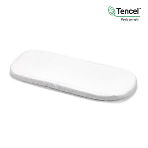 Sábana bajera ajustable impermeable para moisés blanca 