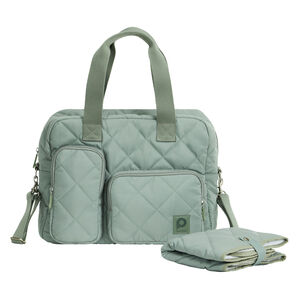 Bolso cambiador con cambiador acolchado Stockholm verde 