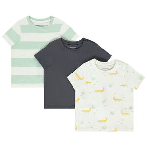 Lote de 3 camisetas de manga corta con diseños para bebé niño 
