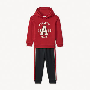 Conjunto sudadera con capucha y pantalón de jogging para niño 