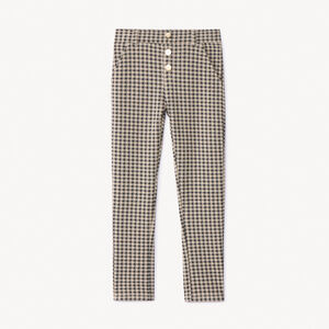 Caleçon long en maille Milano à carreaux pour fille Main Caleçon long en maille Milano à carreaux pour fille