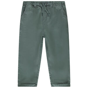 Pantalón recto de tela lisa para bebé niño 